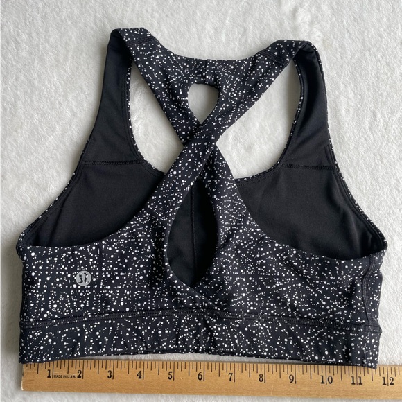 Lululemon Time To Sweat Bra Night View White Black - Picture 6 of 6